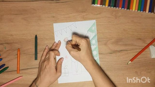 Новогодние рисунки! Легко и просто!!! Часть 1 смотреть онлайн