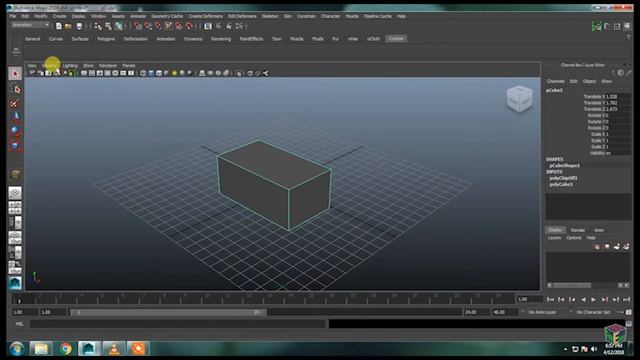 Learn Maya - 2 : The Shelf & The Panel Menu смотреть онлайн