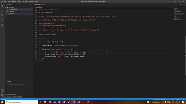 How to install MySql and PhpMyAdmin on a virtual machine using vagrant смотреть онлайн