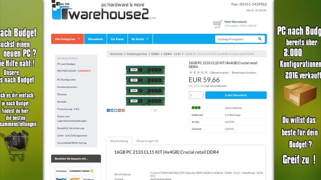 Gaming Pc für 1700€ April 2016 | PC günstig kaufen / Computer billig zusammenstellen смотреть онлайн