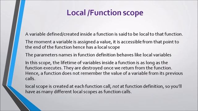 part4 scope of variables смотреть онлайн