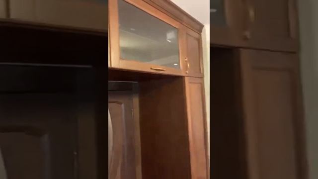П-образный шкаф в спальню из массива дуба смотреть онлайн