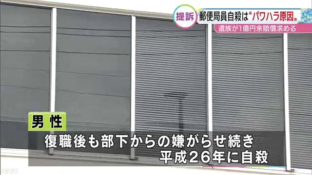 新城郵便局の課長自殺、原因はパワハラと提訴 смотреть онлайн