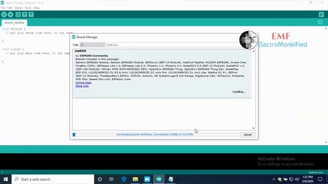 NodeMCU package Installation for Arduino IDE смотреть онлайн