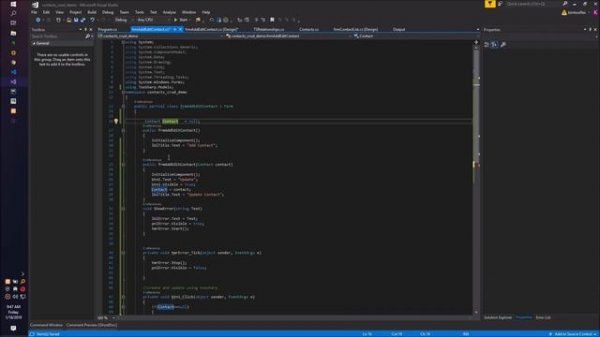 C# MySQL database WinForms CRUD Demo. (CREATE,READ,SELECT,UPDATE,DELETE)