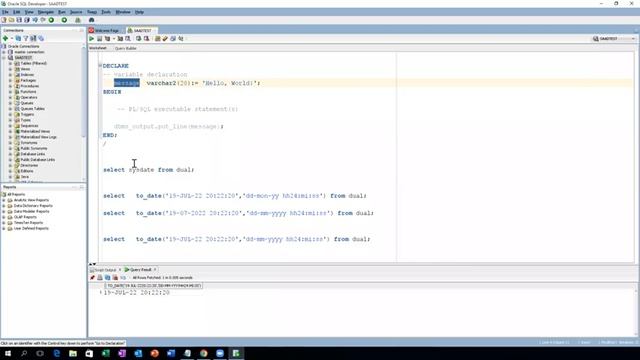 July 19, 2022 Intro PL/SQL - Variables смотреть онлайн