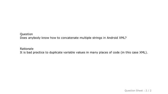 Android : How to concatenate multiple strings in android XML? смотреть онлайн