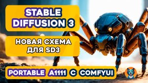 Stable diffusion 3 | Portable Automatic1111 + ComfyUI