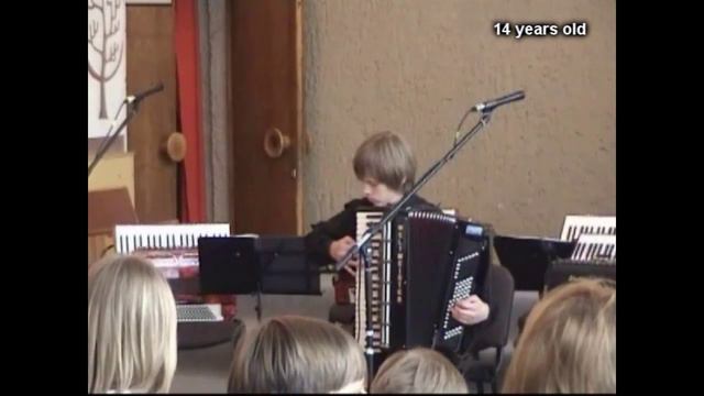 Gytis Kaušius Playing - V. Grushevsky Tokata No. 2 [Accordion]