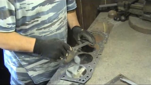 Как сделать прокладку ГБЦ своими руками на Меркрузер.