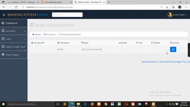 ONLINE BANKING SYSTEM in PHP | Source code download ? | 2022 php based software | Hindi смотреть онлайн