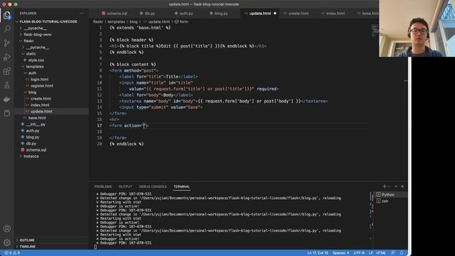 Learn Flask with an Amazon SDE - More Blog Functionality and Pages смотреть онлайн