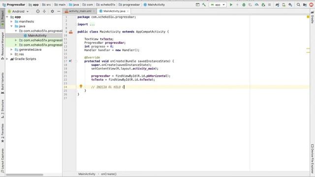Uso ProgressBar Horizontal en Android Studio смотреть онлайн