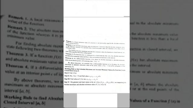 Application of derivatives|Part-6|Class-12|Absolute Maximum and absolute Minimum value #CBSE #PSEB смотреть онлайн