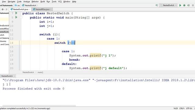 java bangla tutorials part 41: Nested Switch statement of java in bangla by intellij idea смотреть онлайн