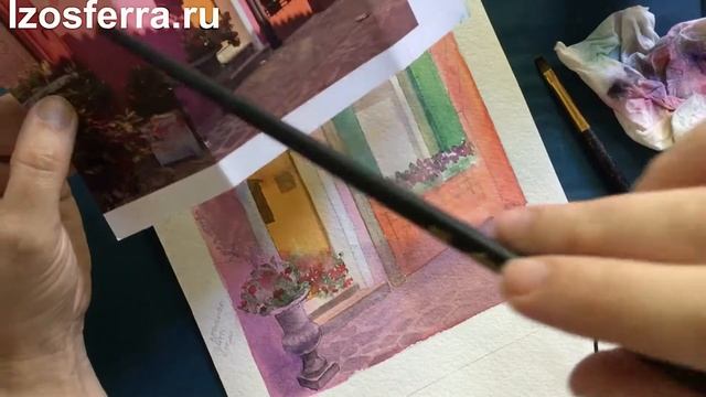 10+ (Часть3) Улочка Бурано акварелью. смотреть онлайн
