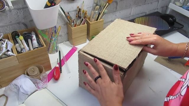 Декор коробок для хранения | DIY | ОРГАНИЗАЦИЯ И ХРАНЕНИЕ вещей смотреть онлайн