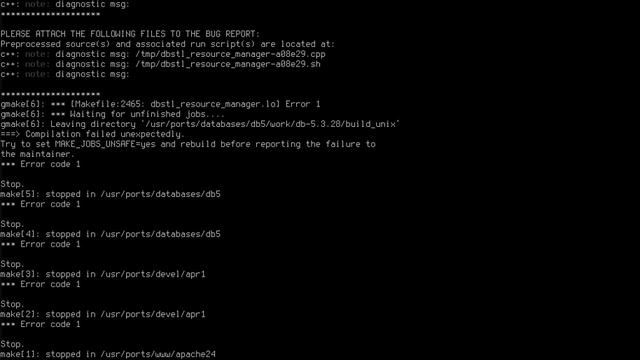 Corrección de un error de compilación en una instalación por ports смотреть онлайн