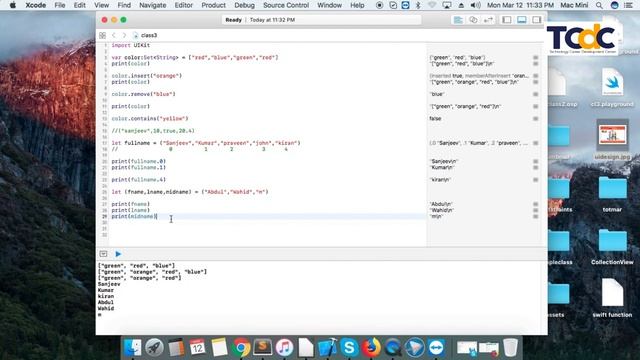 Swift Set, Tuples and Function in tamil смотреть онлайн