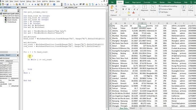 Excel VBA Macro: Pull Specific Columns from One Sheet to Another (Dynamically) смотреть онлайн