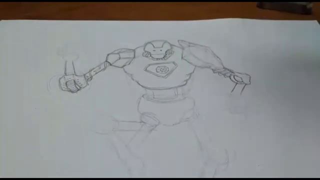 dancing robot sketch timlapse смотреть онлайн