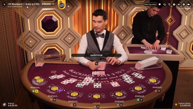 Canlı Casino Blackjack Vip Masada Flush Serileri #canlıcasino #blackjack смотреть онлайн