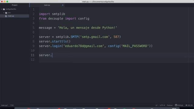 Envio de correos con Python - Bytes смотреть онлайн