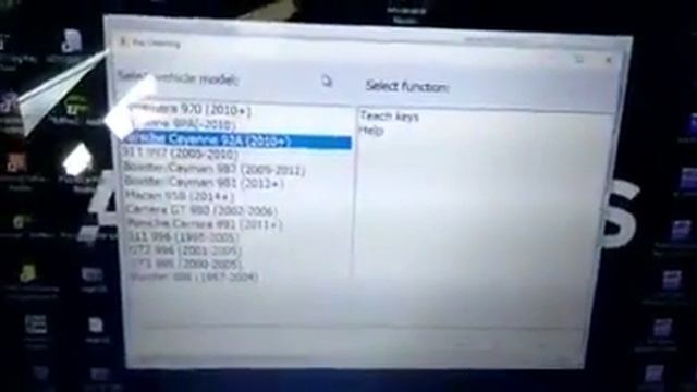 Porsche Cayenne 2011 key add with Abrites. смотреть онлайн