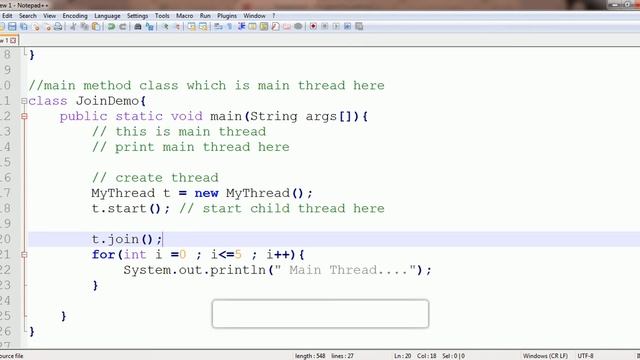 Thread.join() in Multi threading JAVA Example | joining Thread in Multi Threading смотреть онлайн