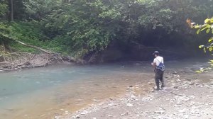 Ловля форели в Абхазии!  Спортсмен команды г.Сухум (AlfaFishing)