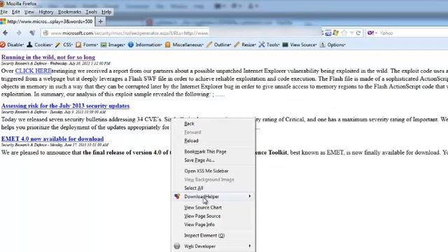 Microsoft MSRC RSS ASPX - Client Side Cross Site Scripting Web Vulnerability смотреть онлайн