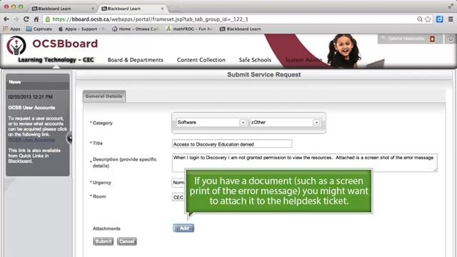 How To Submit A Helpdesk Ticket (Service Request)