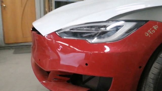 Tesla body repair. Кузовной ремонт tesla model S. смотреть онлайн
