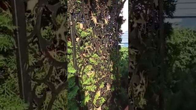 Арка садовая на заказ из профильной трубы для вьющихся растений. Лазерная резка. смотреть онлайн