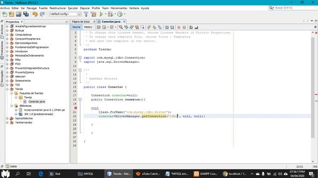 1 Conexion java a mysql usando xampp смотреть онлайн
