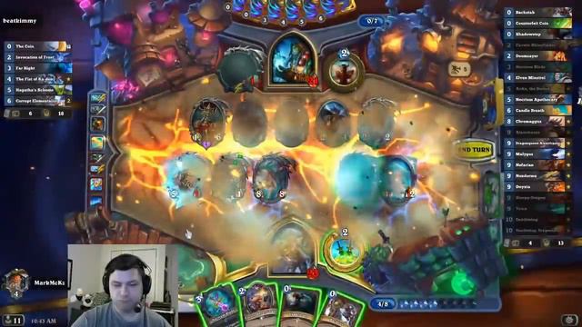 Cheating Out 60 Mana on Turn 4!? Necrium Apothecary Deathwing Combo! | Hearthstone смотреть онлайн