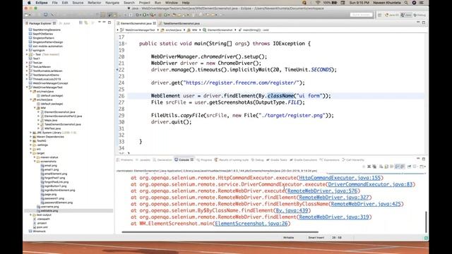 Take Screenshot for Group of Elements - WebTable, Form || Selenium -4 Features смотреть онлайн