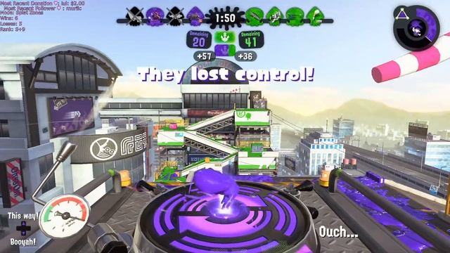 Getting X Rank for the first time! Splat Zones - Moray Towers - Kensa Splattershot Pro - 17 Splats смотреть онлайн
