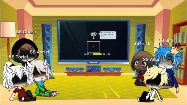 Story shift react to Flowey//GLRV// Gatcha Life