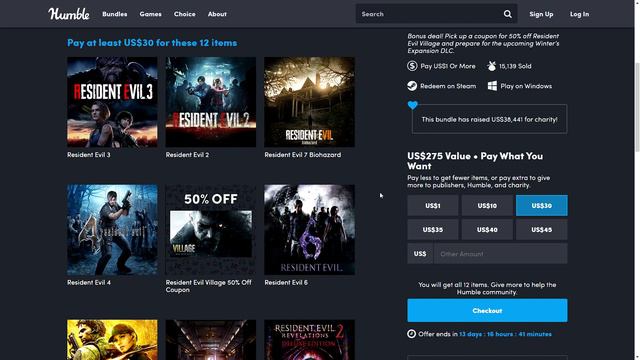 Humble RESIDENT EVIL Decades of Horror Bundle ( All RE Games Included) смотреть онлайн