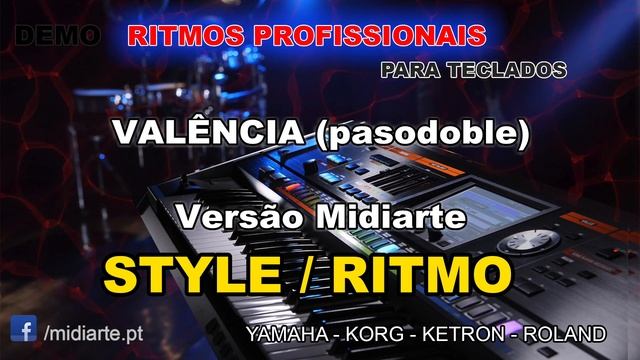 ♫ Ritmo / Style - VALÊNCIA (pasodoble) - Versão Midiarte смотреть онлайн