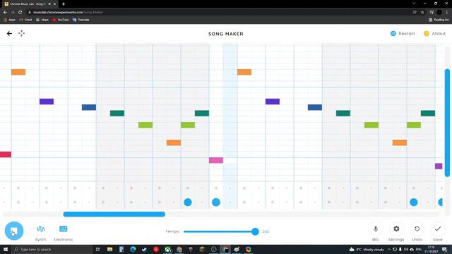 Megalovania in Chrome Music Lab смотреть онлайн
