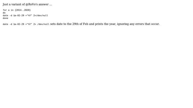 Ubuntu: How do I check which years are leap years? (4 Solutions!!) смотреть онлайн