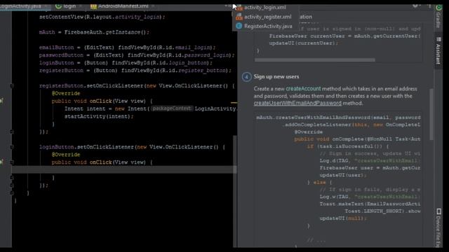 Firebase Authentication - Android Tutorial смотреть онлайн