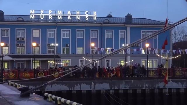 Продолжение праздничных мероприятий, посвящённых встрече барка "Седов" в порту Мурманска смотреть онлайн