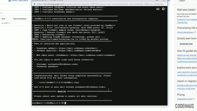 Google Cloud Tutorial 2 - How to setup SMTP mail server - PART 1 смотреть онлайн