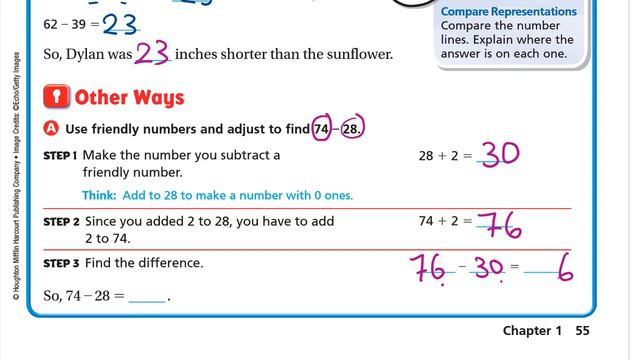 Go Math 3rd grade Lesson 1.9 Mental Math Strategies for Subtraction смотреть онлайн
