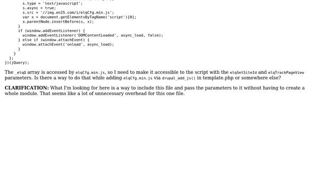 Drupal: Pass parameters to external JS file with drupal_add_js() смотреть онлайн