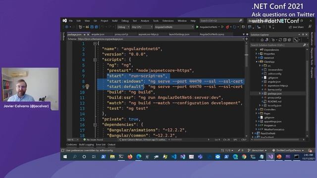 JavaScript frontend development with ASP.NET Core in .NET 6 смотреть онлайн