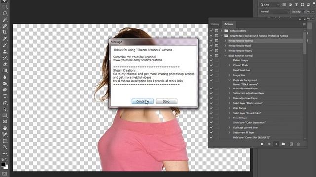 1 Click Automatic Background Remove Photoshop Actions смотреть онлайн